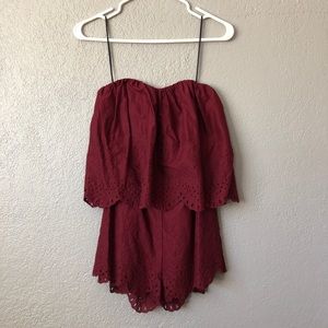 Strapless Romper